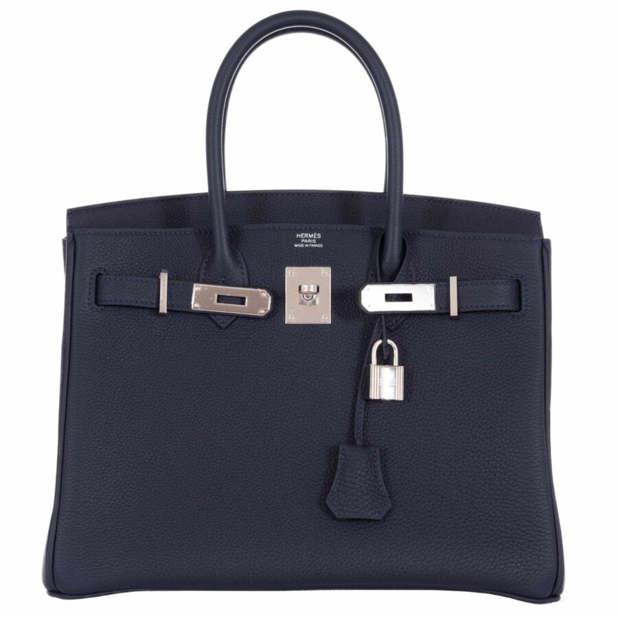 HermesBirkin 30 Blue Nuit Togo Palladium Hardware | Studio Nafay