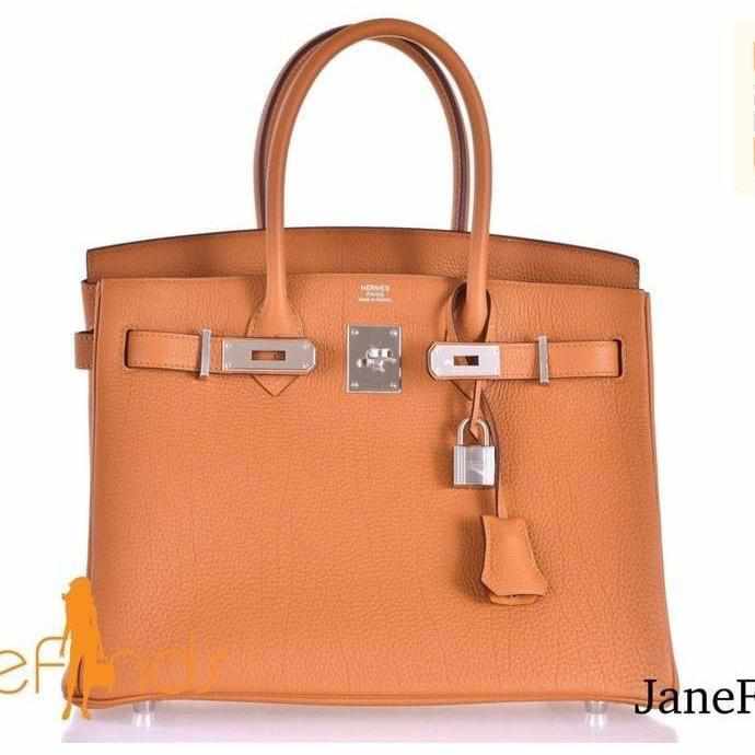 HermesBirkin 30 Caramel Togo Palladium Hardware | Studio Nafay