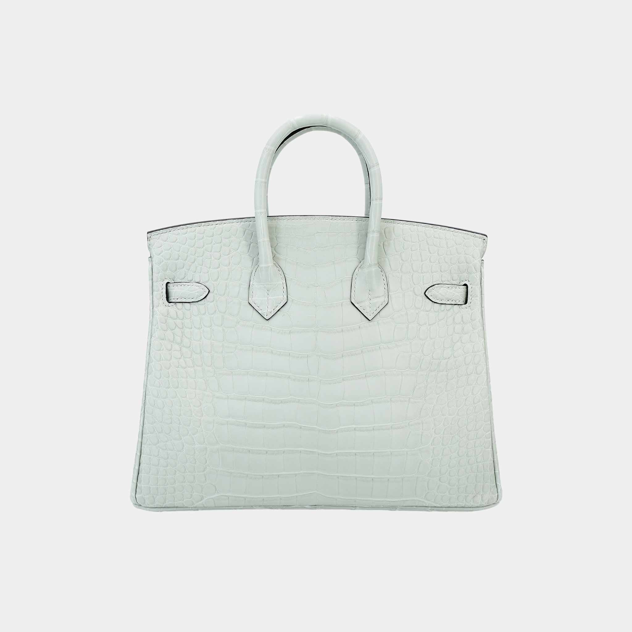 Birkin 25 Matte Alligator Gris Neve PHW - Product Image 2