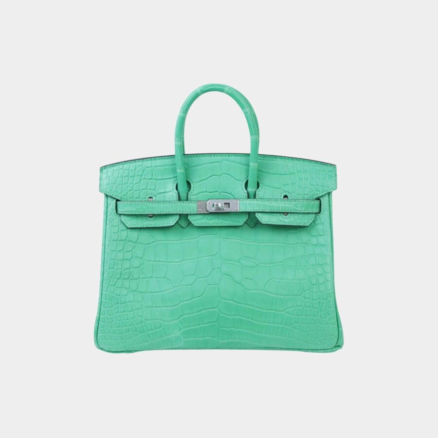 Birkin 25 Matte Alligator Vert Comics PHW | Studio Nafay