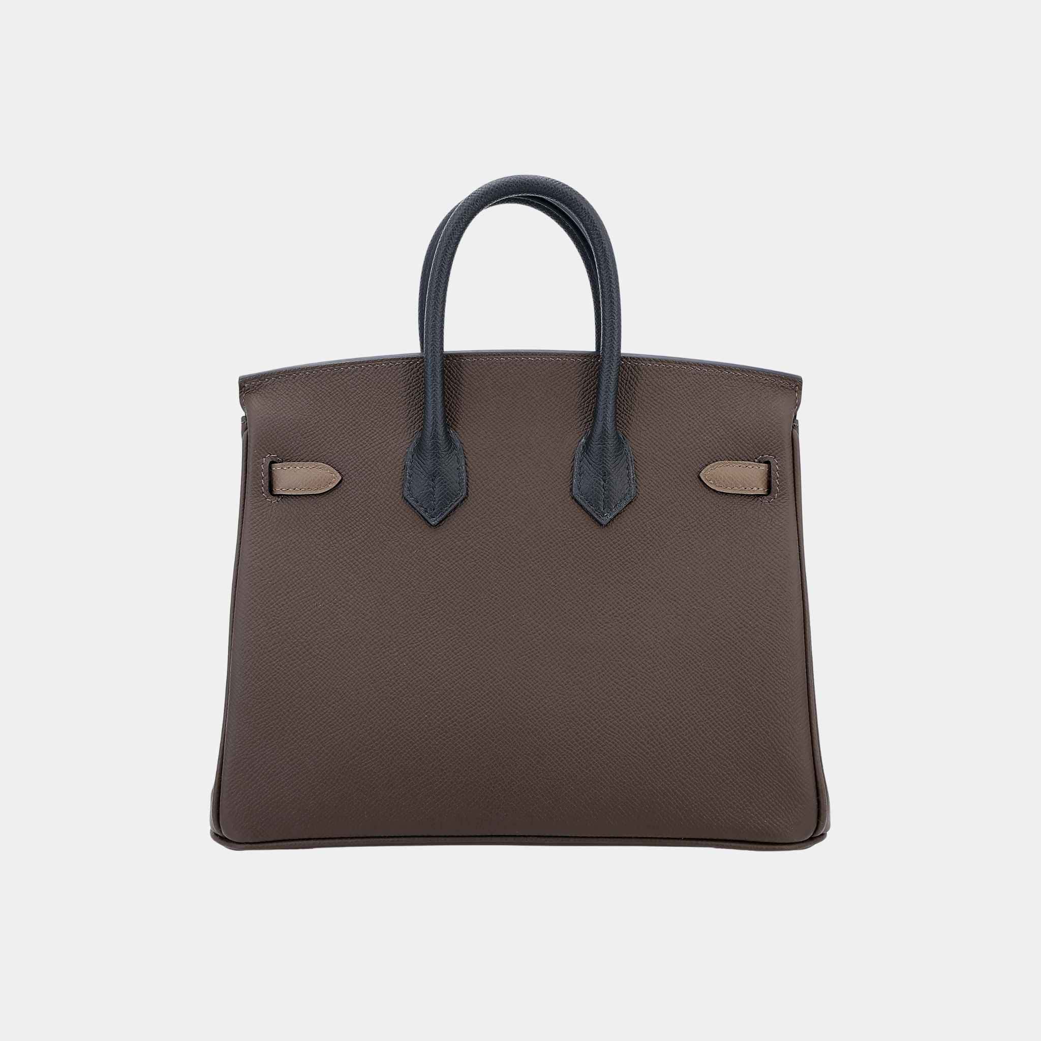 Birkin 25 Epsom Ecorce/ Etoupe/ Black PHW