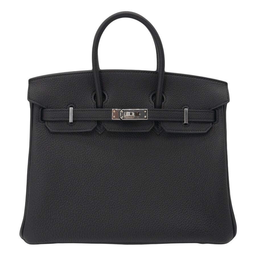 Hermes25cm Birkin Black Togo Leather Palladium Hardware | Studio Nafay