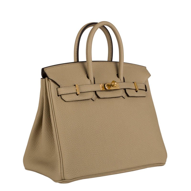 Hermes25cm Birkin Trench Togo Leather Gold Hardware