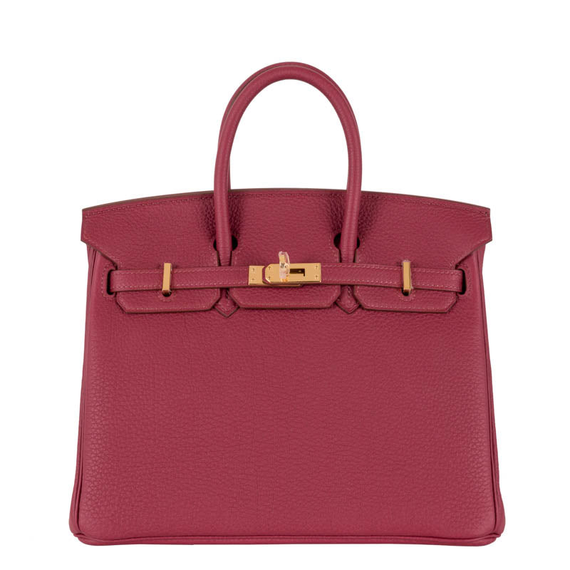 Hermes25cm Birkin Rubis Togo Leather Gold Hardware | Studio Nafay