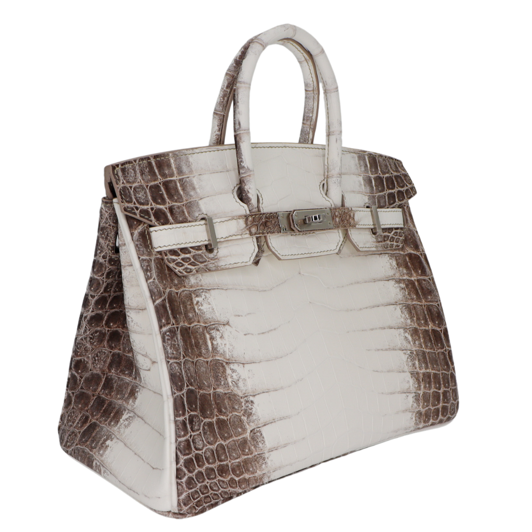 Hermes25cm Birkin Blanc Himalayan Palladium Hardware