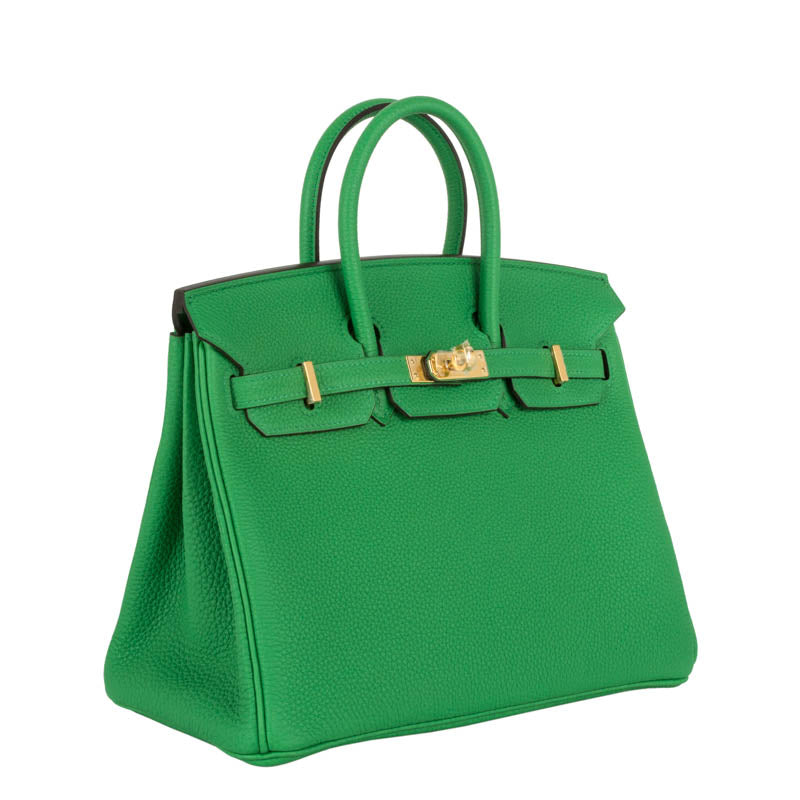 Hermes25cm Birkin Bambou Togo Leather Gold Hardware
