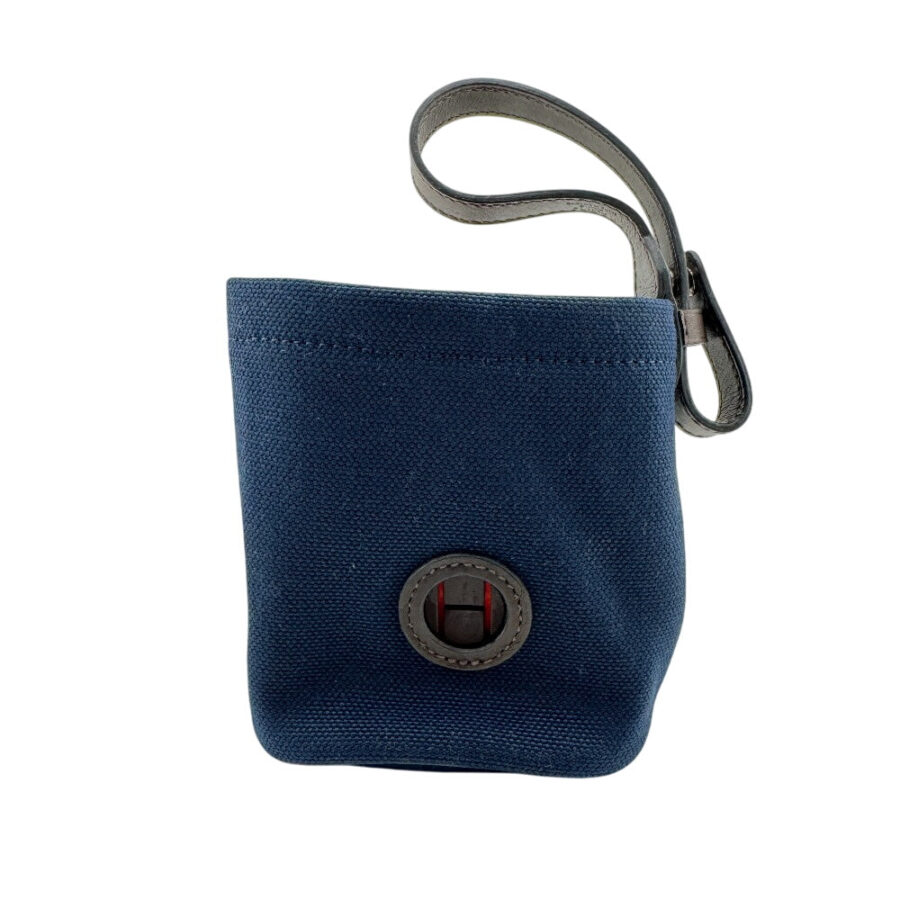 HERMES Pouch canvas Navy | Studio Nafay