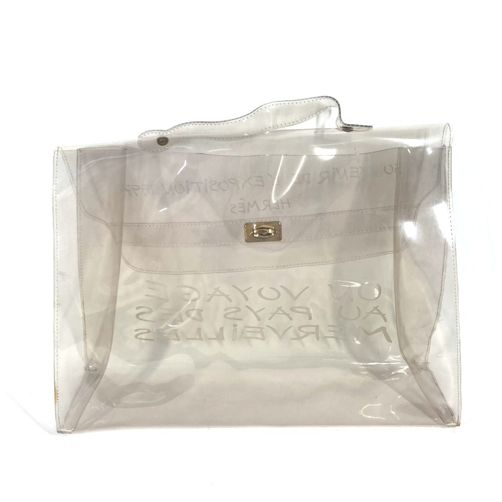 HERMES Handbag Plastics clear Plastics Kelly