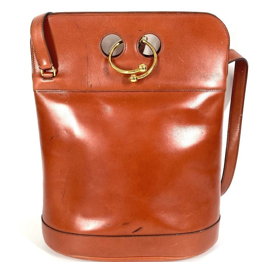 HERMES Shoulder Bag leather Brown Alix | Studio Nafay
