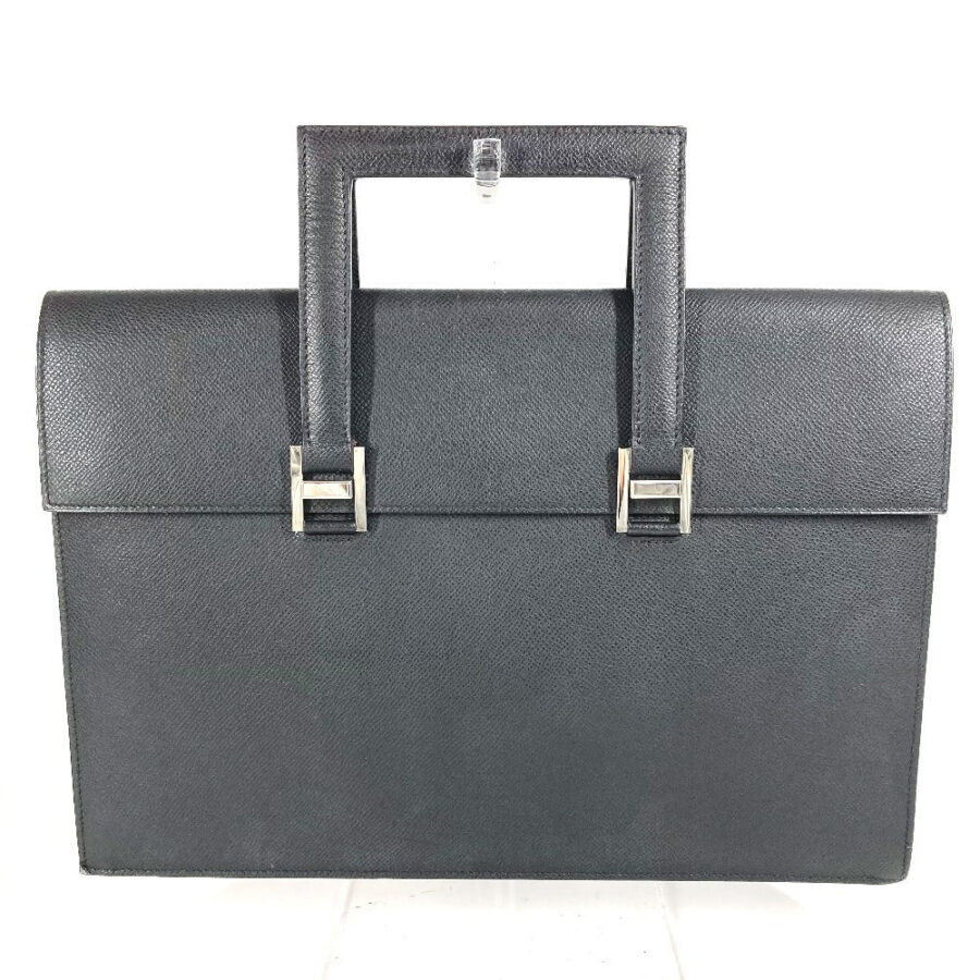 HERMES Business bag Epsom black Briefcase 365 PM | Studio Nafay