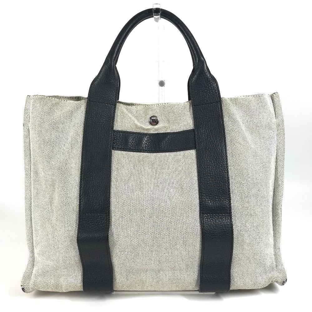 HERMES Handbag cotton black Sac Arne MM
