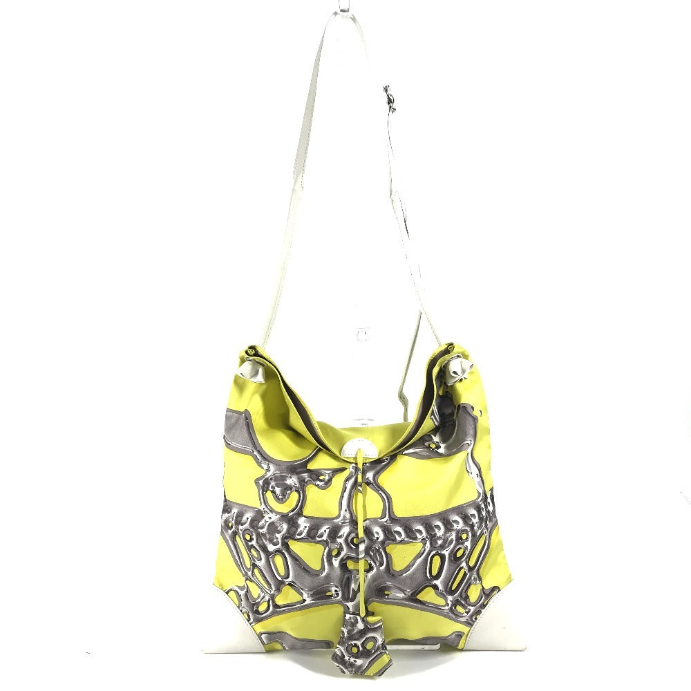 HERMES Shoulder Bag Silk, Leather yellow Silky City PM