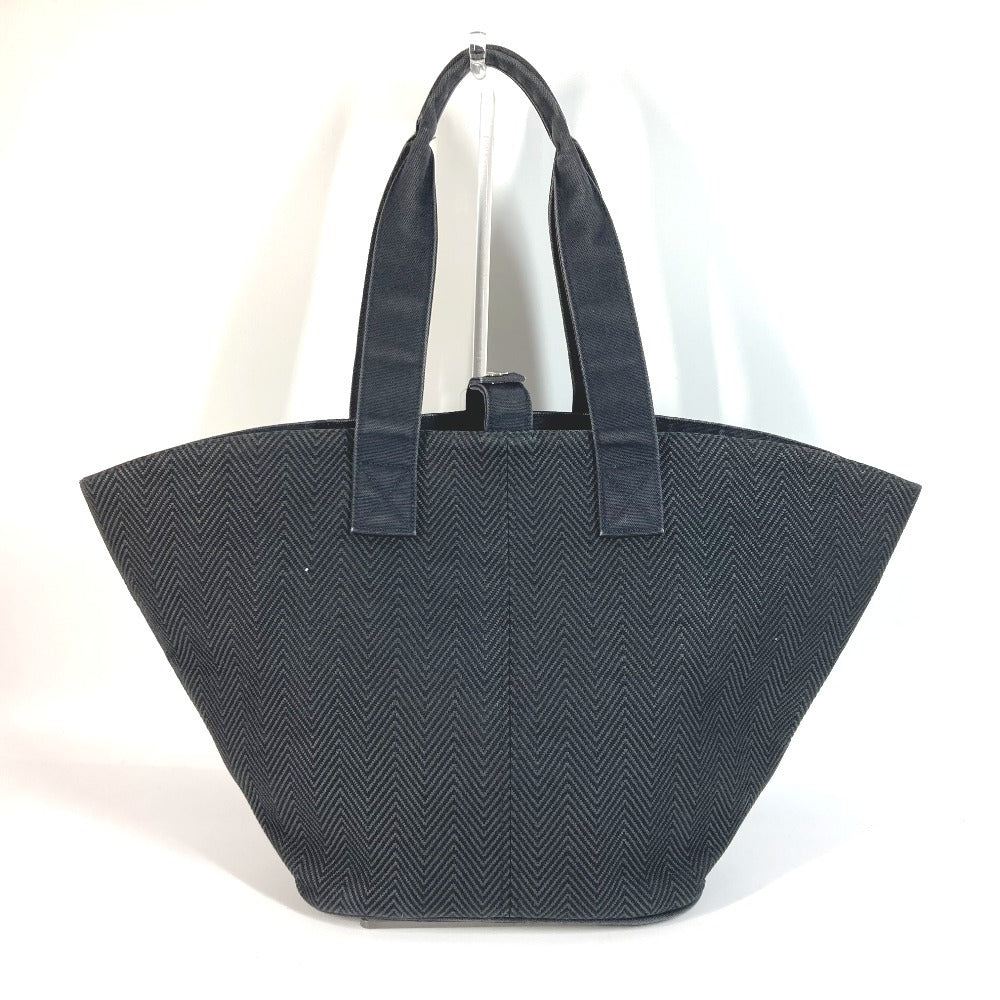 HERMES Shoulder Bag cotton black With porch Panier de Plage PM Panier de Plage PM
