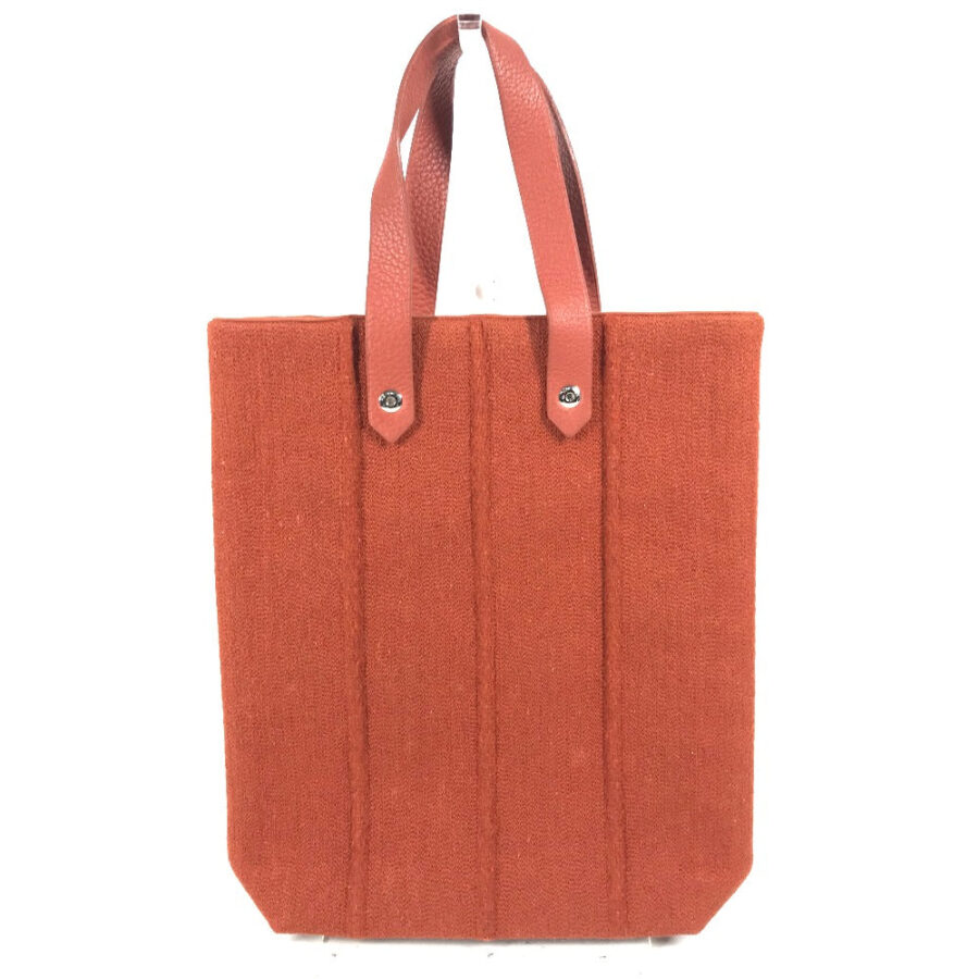 HERMES Handbag Wool, Leather Orange Amedaba PM | Studio Nafay