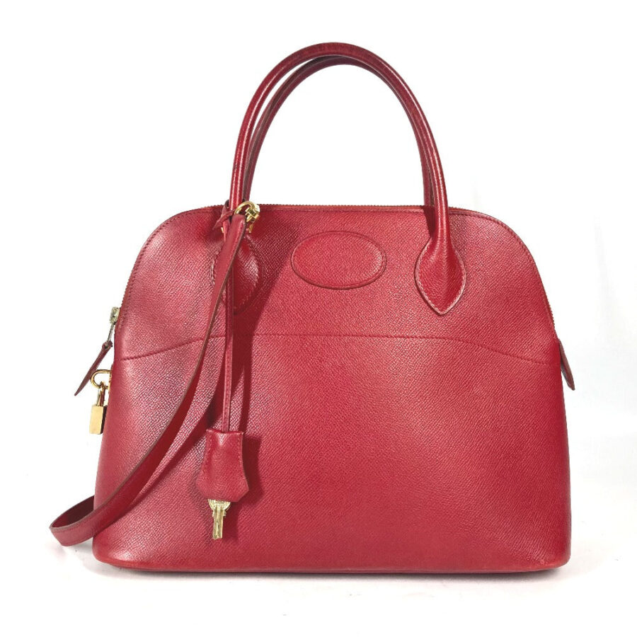 HERMES Handbag Courchevel Red bag Shoulder Bag Bored 30 | Studio Nafay