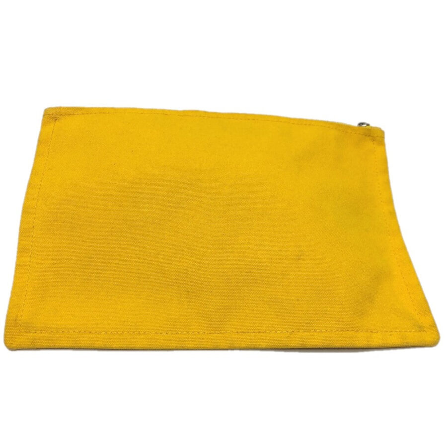 HERMES Pouch canvas yellow New Yachting Pouch GM Women | Studio Nafay
