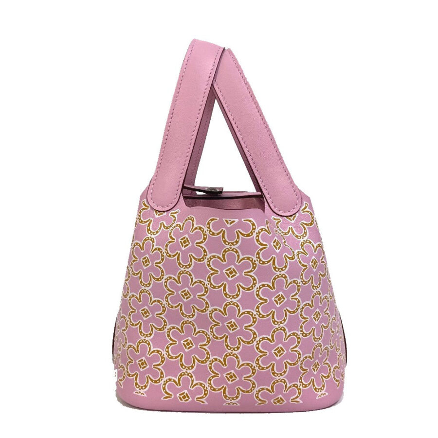 HERMES Handbag Swift pink Picotin Lock Micro Micro 14 Women | Studio Nafay