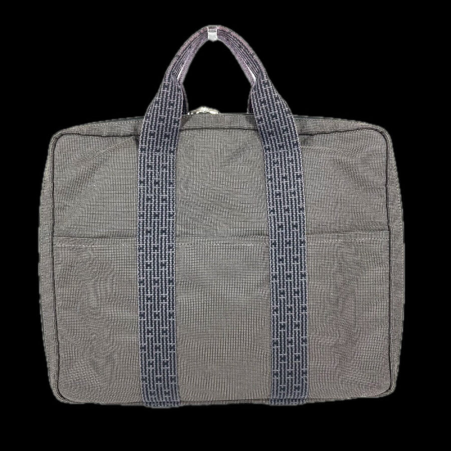 HERMES Handbag canvas gray Her Line PC case | Studio Nafay