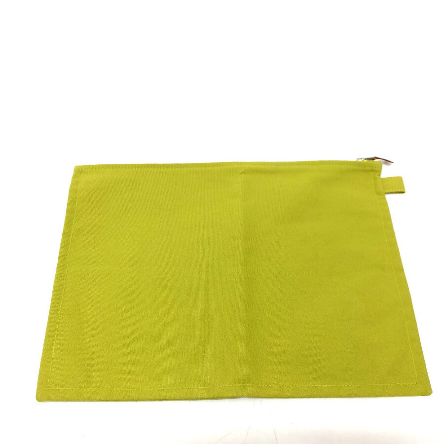 HERMES Pouch canvas Green type Large unisex(Unisex) | Studio Nafay