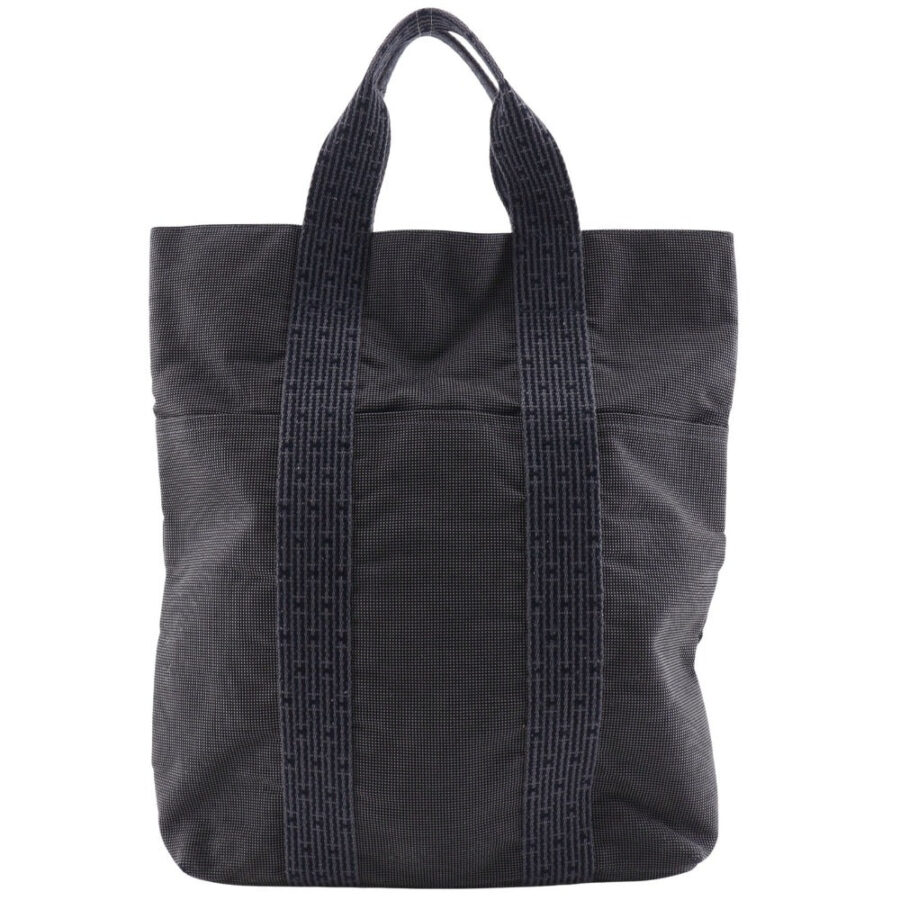 HERMES Handbag Nylon canvas gray Tote Bag Her Line Cabas mens(Unisex) | Studio Nafay