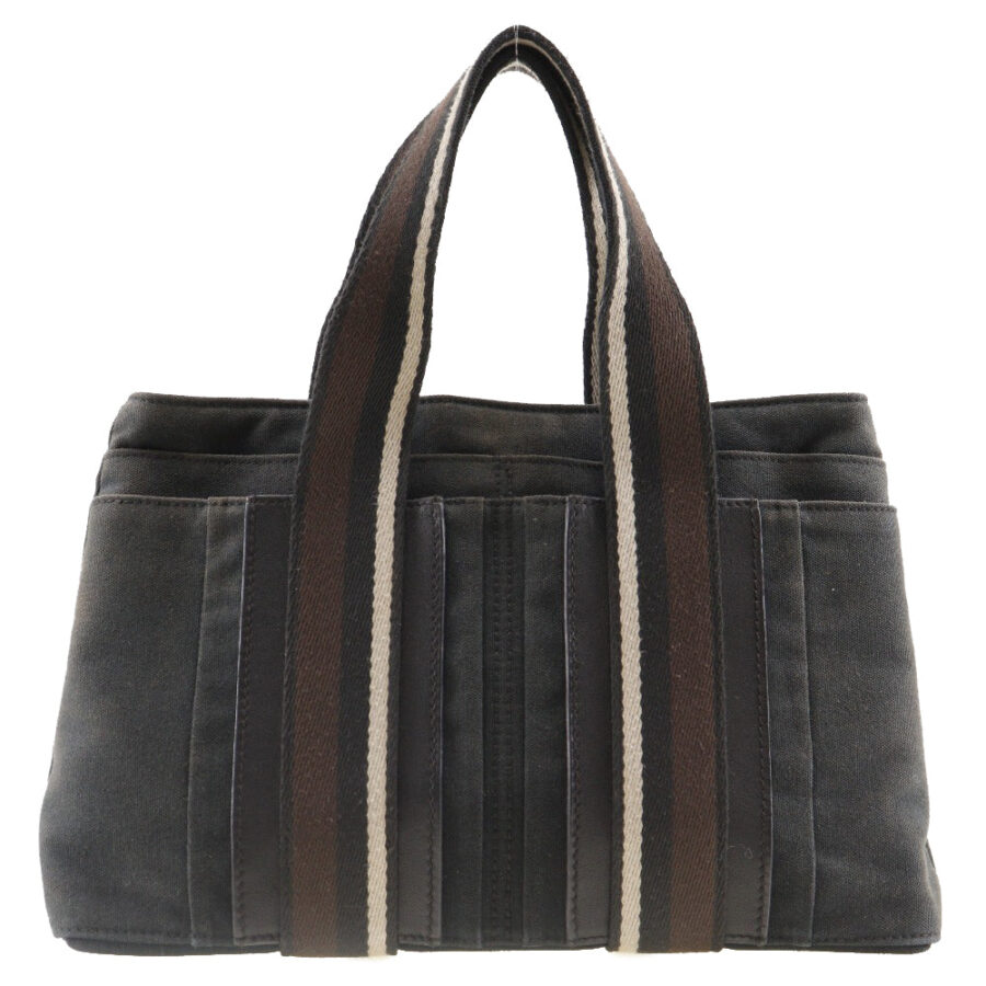 HERMES Tote Bag canvas black Toroca Horizontal PM | Studio Nafay