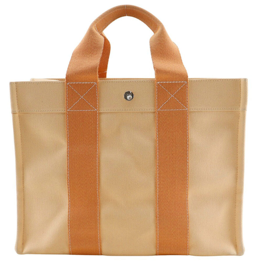 HERMES Handbag canvas Orange Bora Bora PM | Studio Nafay