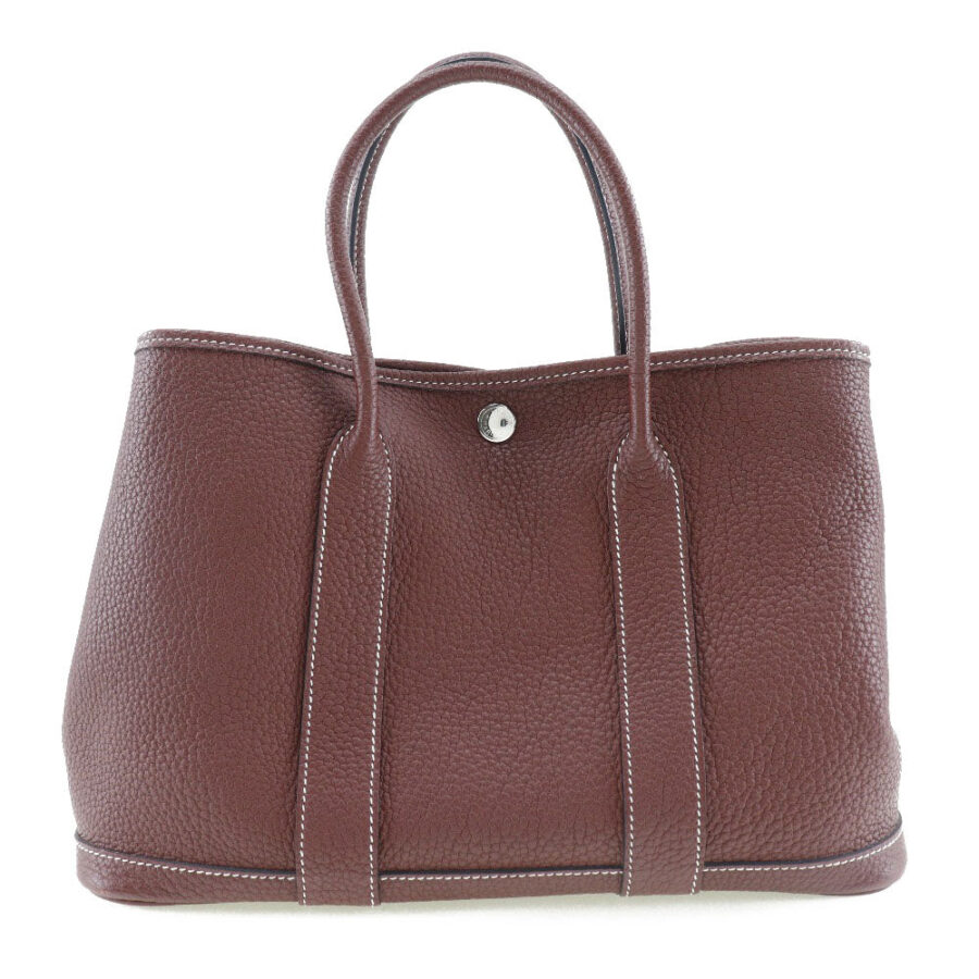 HERMES Handbag Country wine-red Garden party TPM Women | Studio Nafay