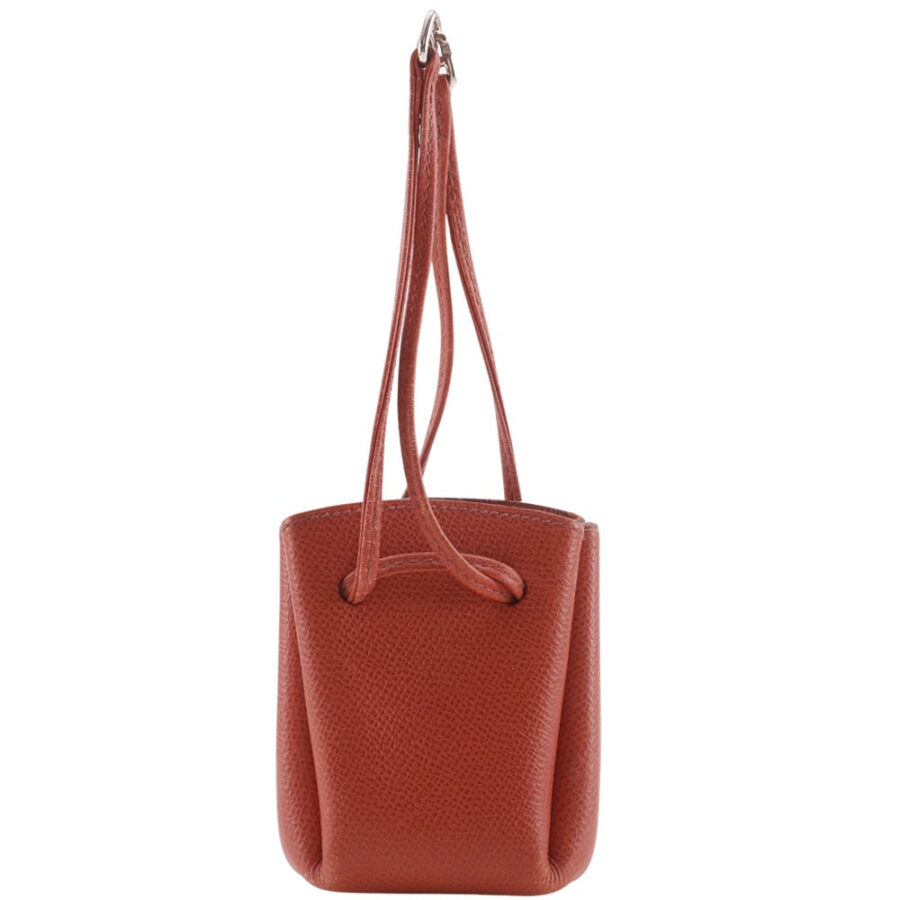HERMES Pouch leather Orange purse Vespa porch | Studio Nafay