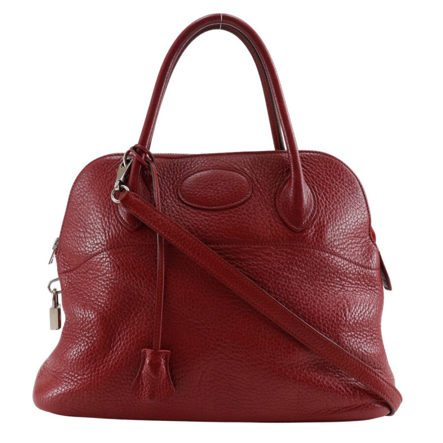 HERMES Handbag Ardenne Red/Silver Metal 2WAYShoulder Bored 31 Women | Studio Nafay