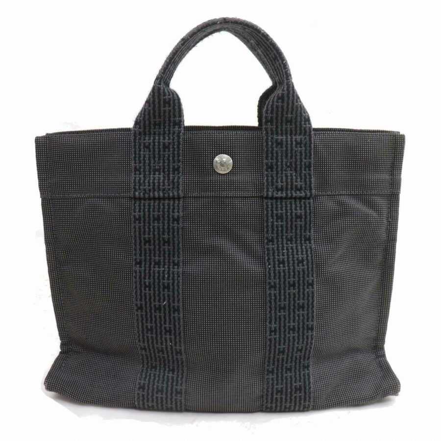 Luxury Hermes Tote Bag Gray Canvas ( -15994) | Studio Nafay
