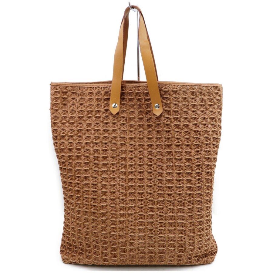 Luxury Hermes Tote Bag Amebada Light Brown Canvas ( -17087) | Studio Nafay
