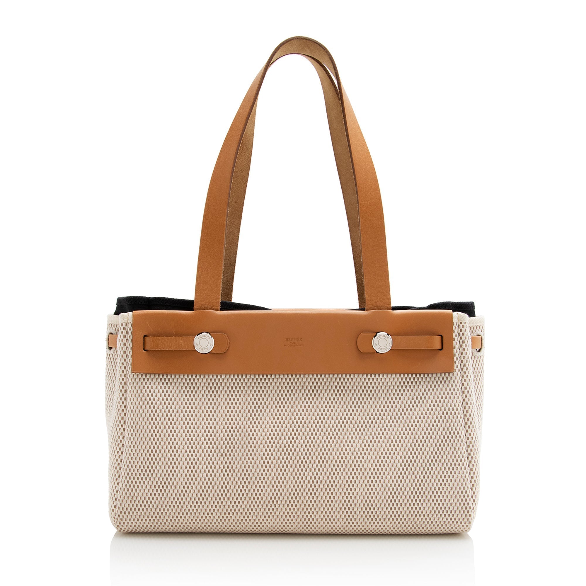 Luxury Hermes Toile Cabas Herbag PM Convertible Tote - Product Image 2
