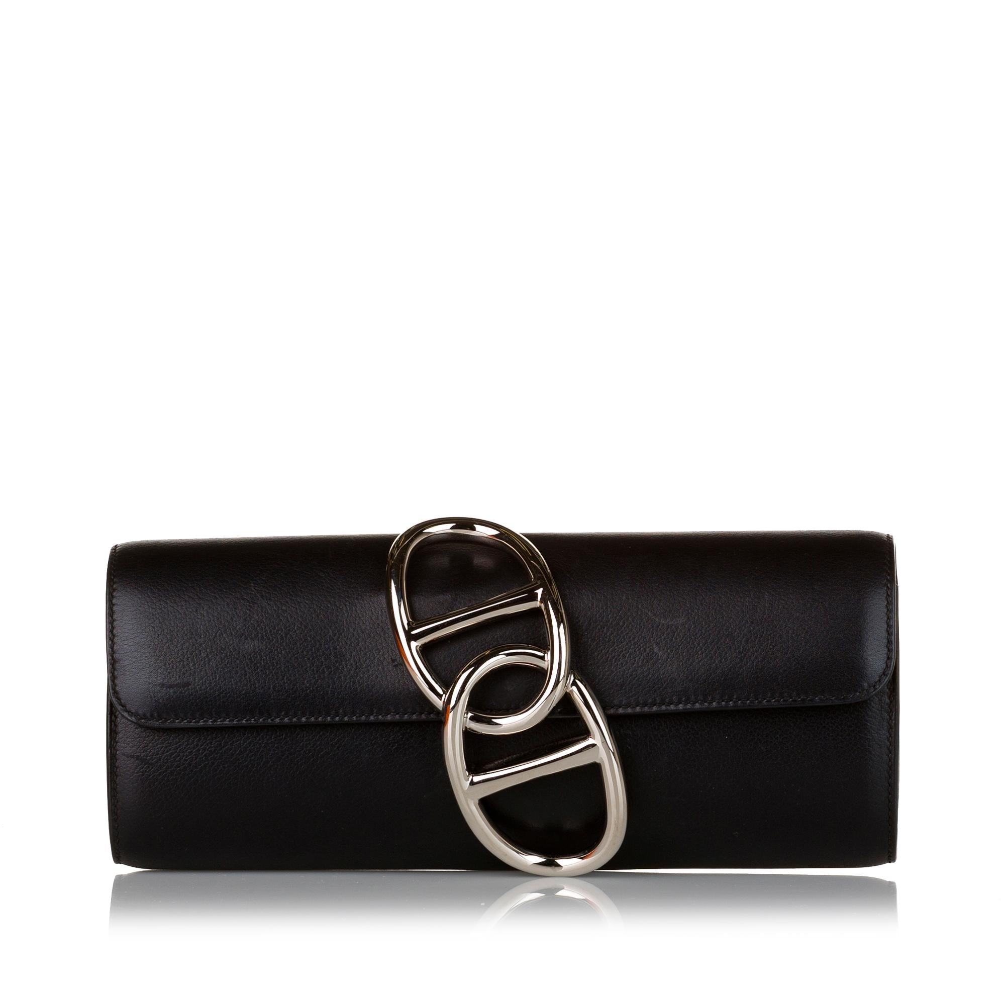 Luxury Hermes Tadelakt Egee Clutch Bag