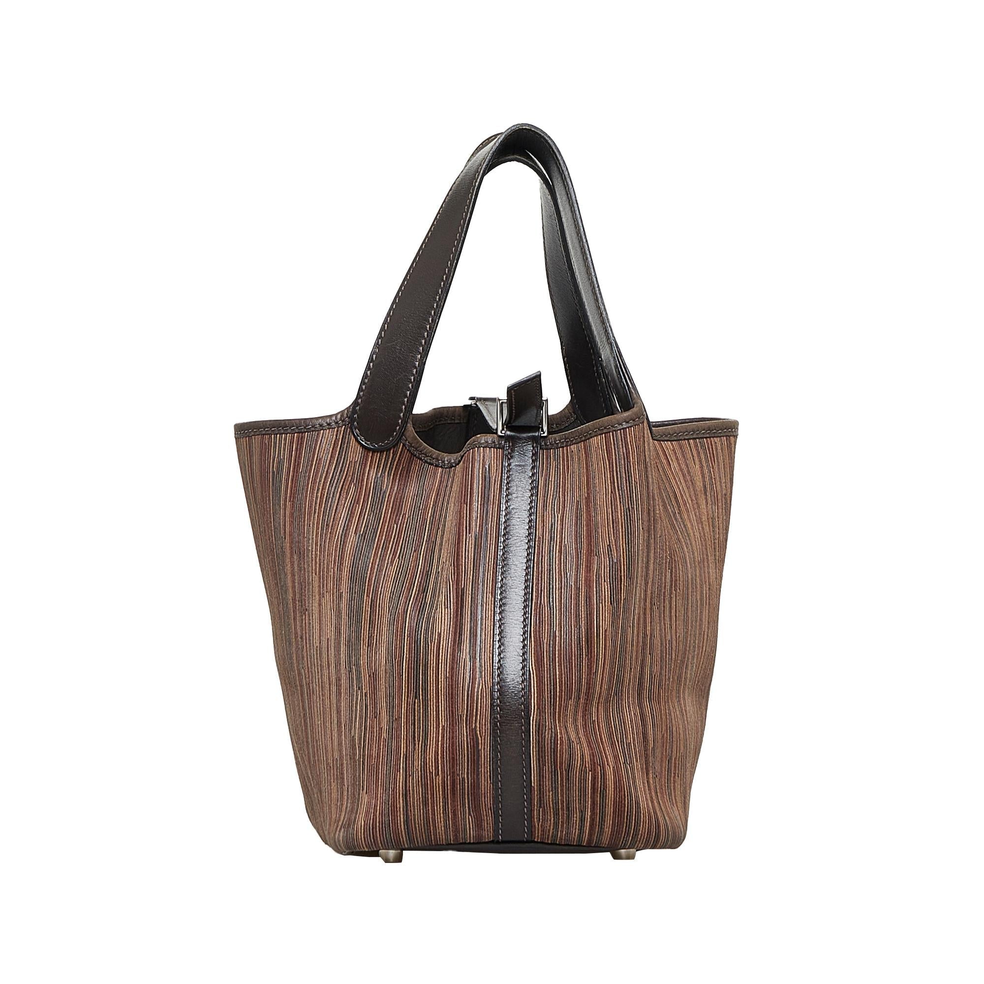 Luxury Hermes Picotin Vibrato Handbag