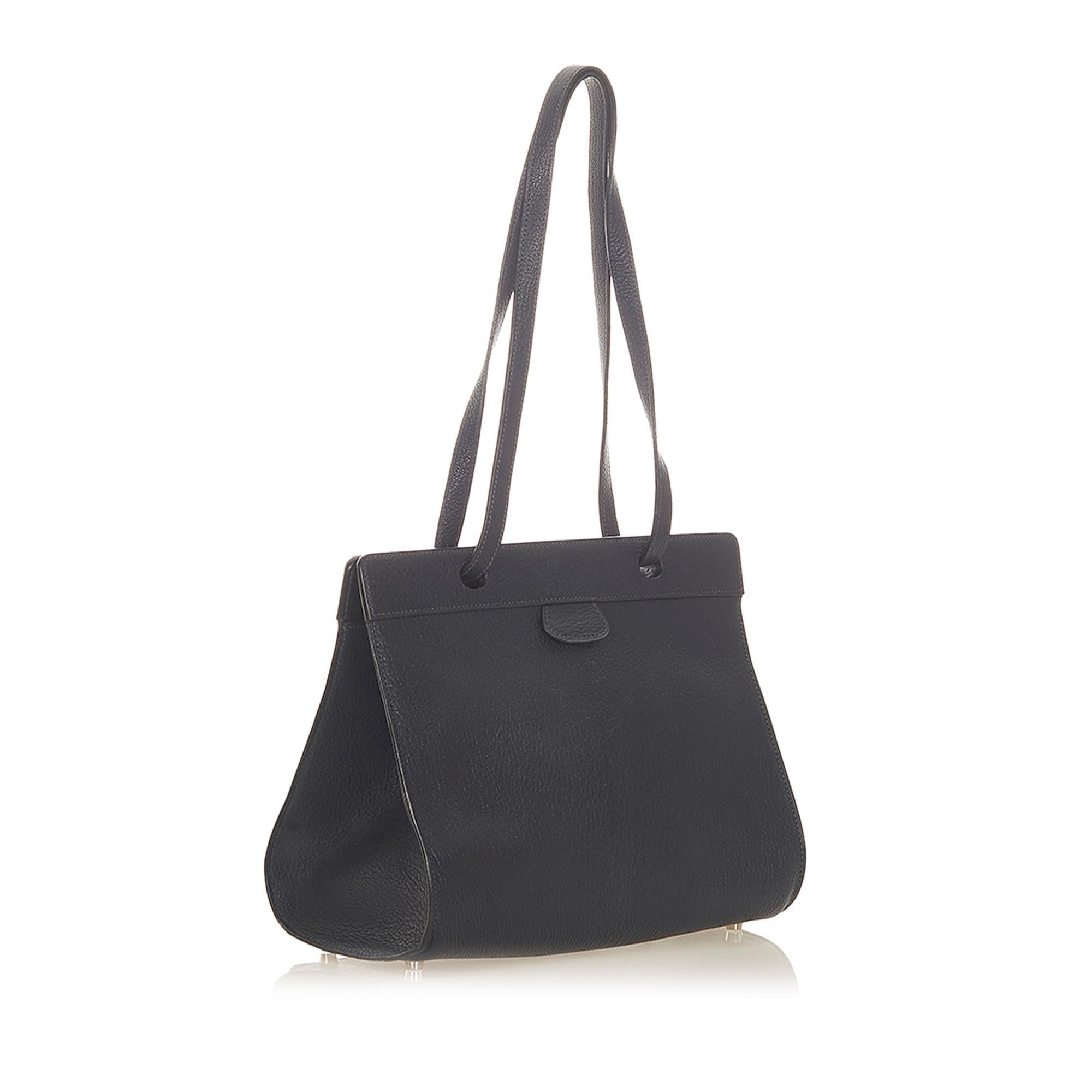 Luxury Hermes Muso Leather Tote Bag