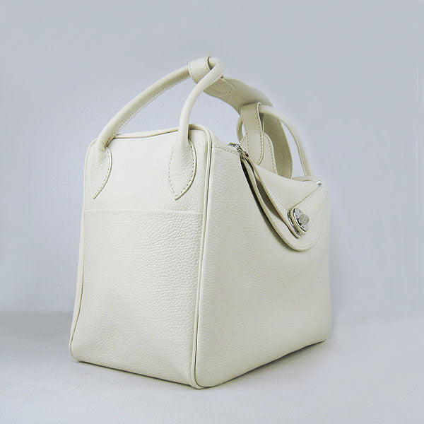 Luxury Hermes Lindy 34cm handbag 6208 beige Silver | Studio Nafay