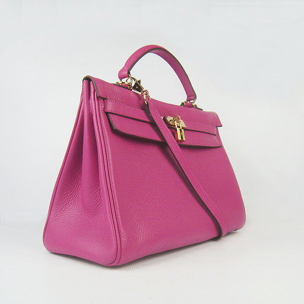 Luxury Hermes Kelly 35cm Togo Leather Handbag Peach/Golden | Studio Nafay