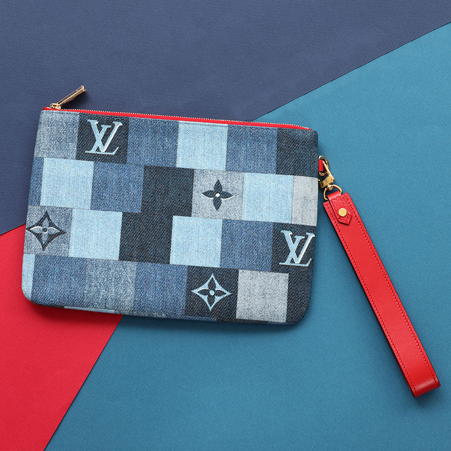 Louis Vuitton Denim Rouge City Pouch | Studio Nafay