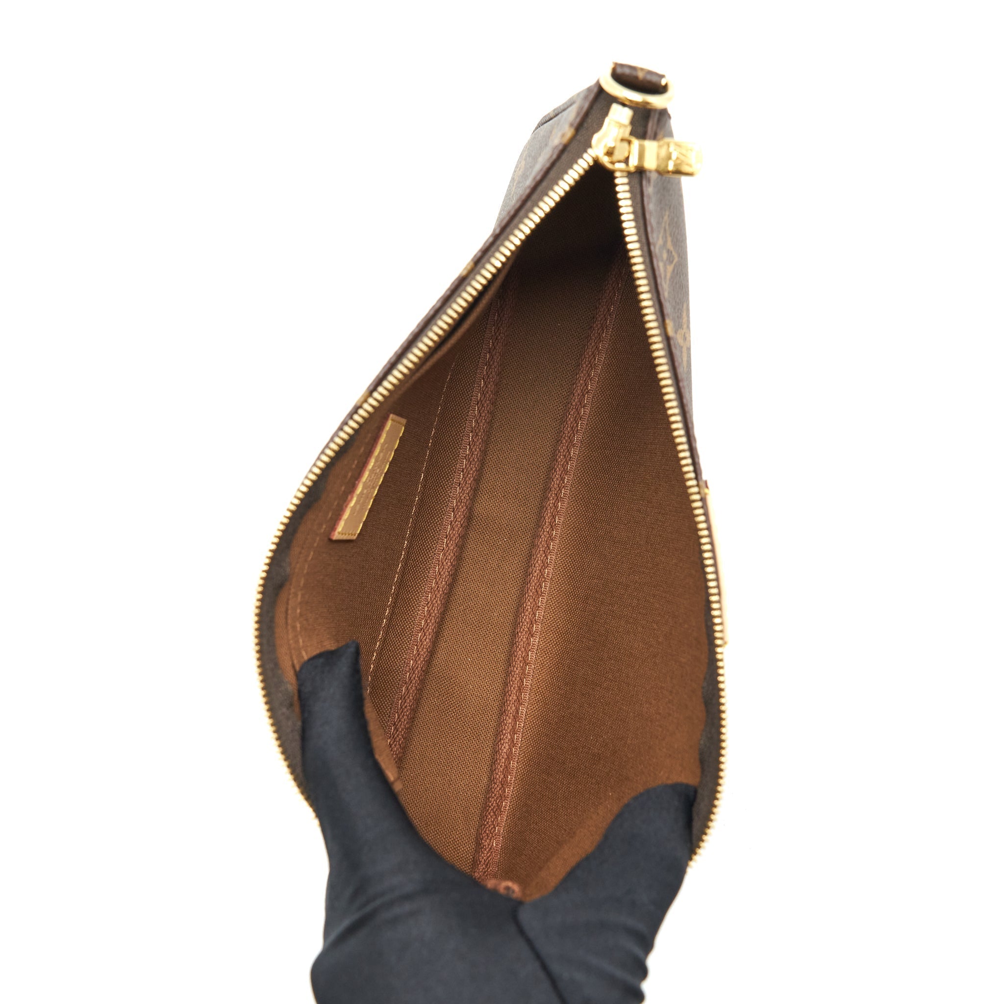 Louis Vuitton Multi Pochette Accessories Monogram Canvas With Rose Clair Strap GHW - Product Image 2