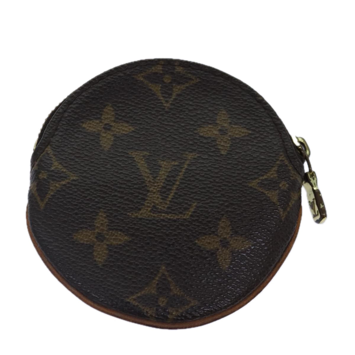 Louis Vuitton Monogram Porte Monnaie Rond Coin Purse LV Auth Ac3223