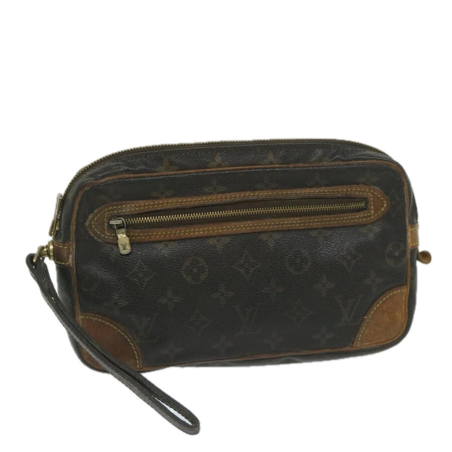 LOUIS VUITTON Monogram Marly Dragonne GM Clutch Bag LV Auth 59399 | Studio Nafay