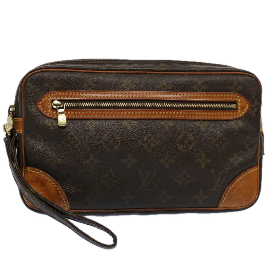 LOUIS VUITTON Monogram Marly Dragonne GM Clutch Bag LV Auth 57896 | Studio Nafay