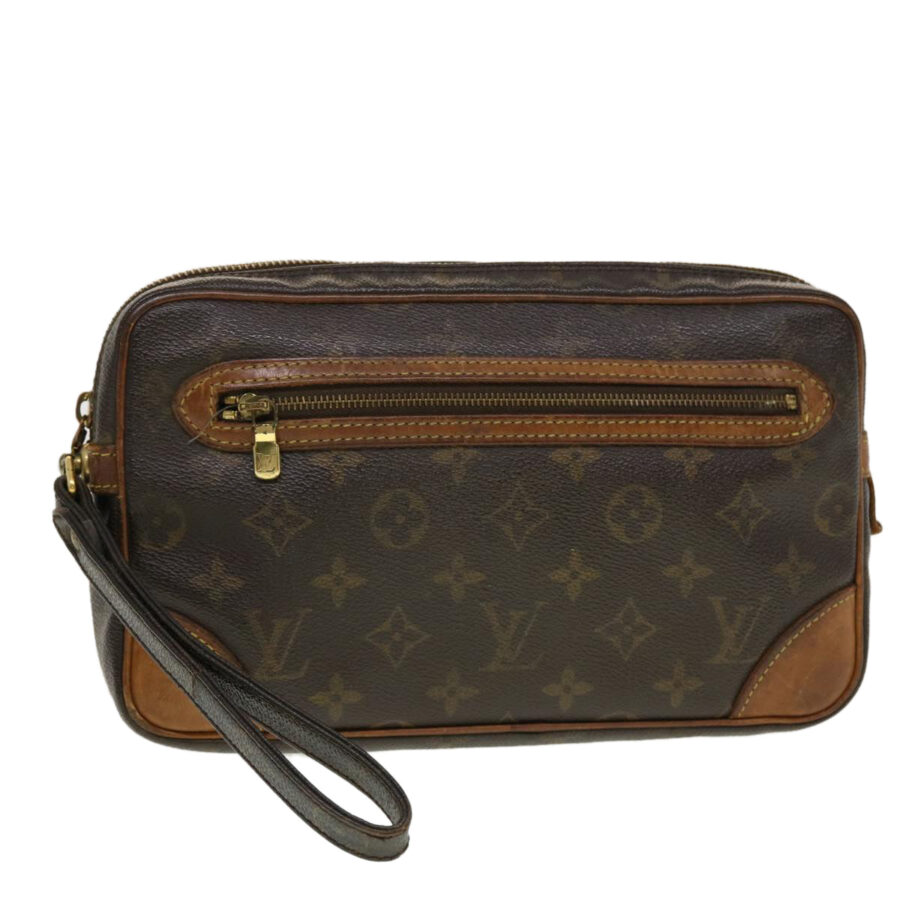 LOUIS VUITTON Monogram Marly Dragonne GM Clutch Bag LV Auth 42345 | Studio Nafay