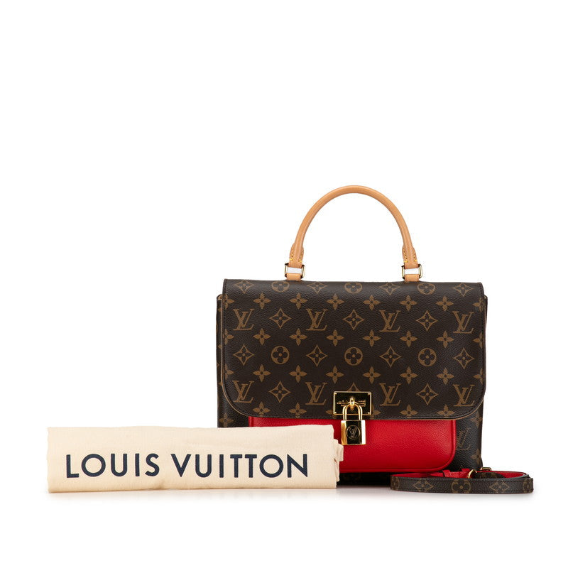 Louis Vuitton Monogram Marinian Handbag 2WAY Brown Coclico PVC Leather Louis Vuitton | Studio Nafay