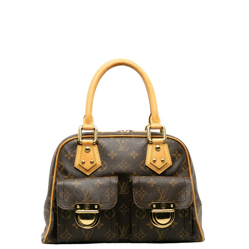 Louis Vuitton Monogram Manhattan PM Handbag Brown PVC Leather Louis Vuitton | Studio Nafay
