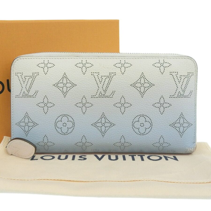 LOUIS VUITTON Monogram Mahina Zippy Punching Blue Gradation | Studio Nafay