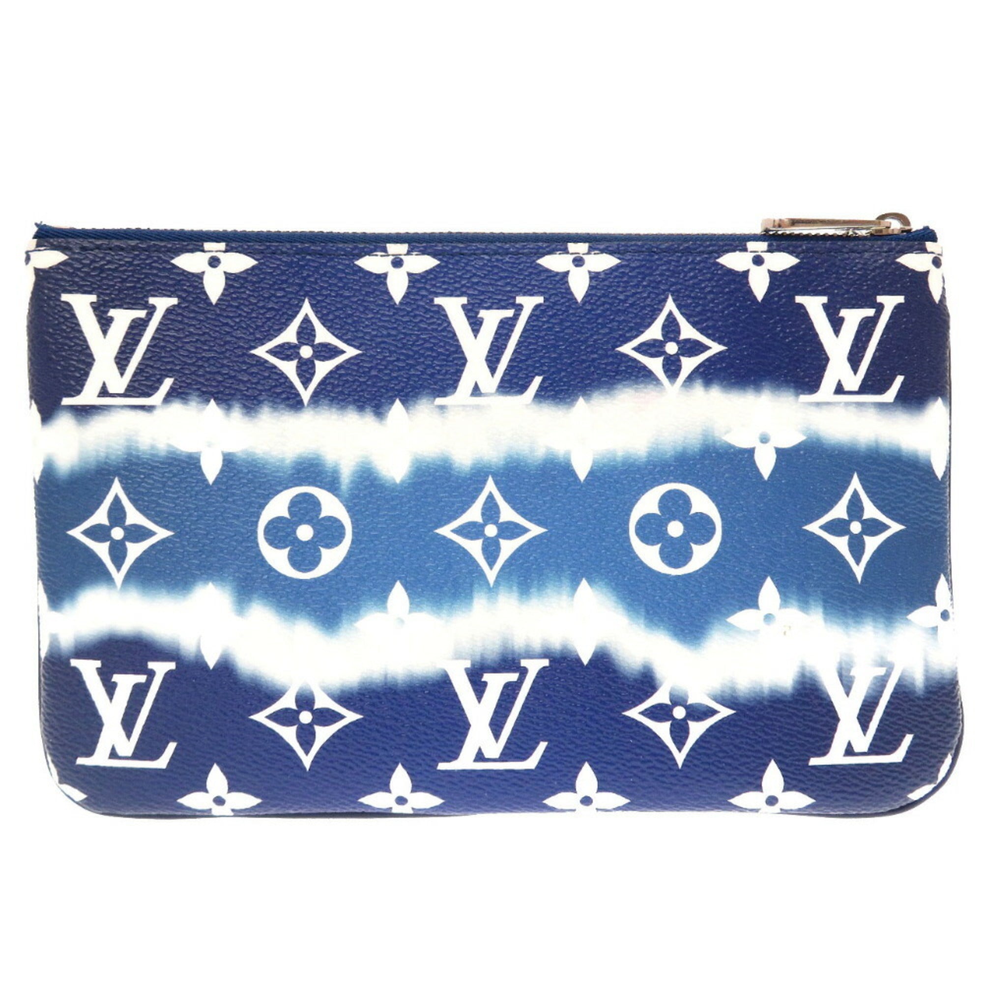 Louis Vuitton Monogram Giant Louis Vuitton Escal Pochette Double Zip Blue Shoulder Bag