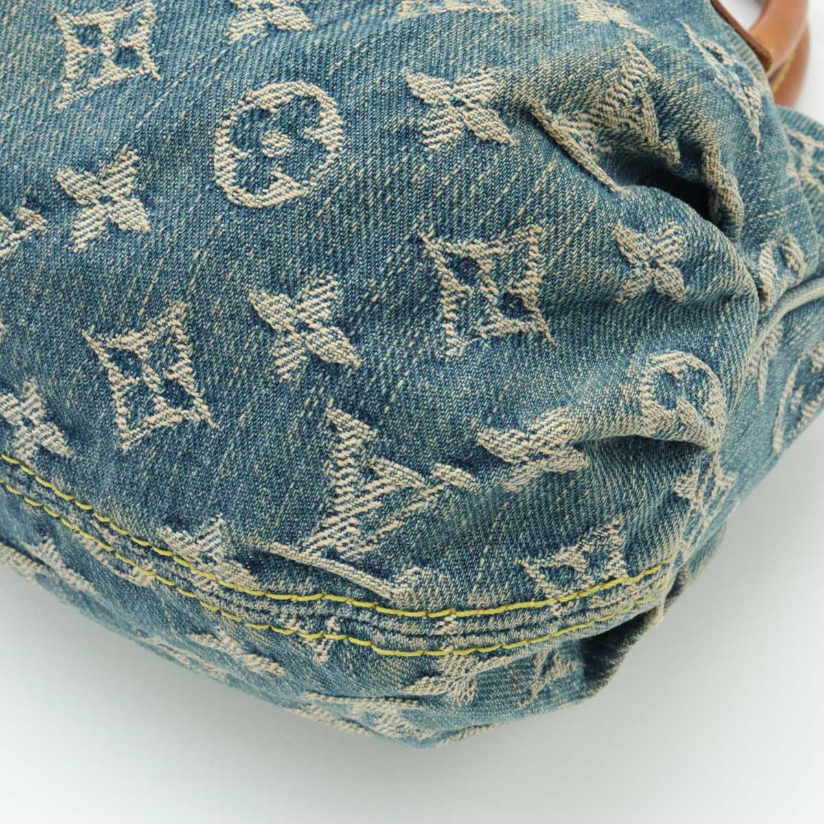 Louis Vuitton Monogram Denim Private Handbag Blue
