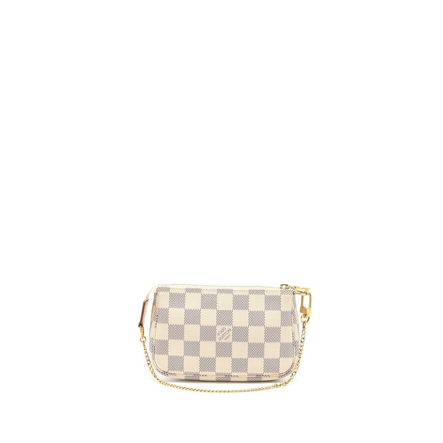 Louis Vuitton Mini Pochette Damier Azur Canvas GHW | Studio Nafay