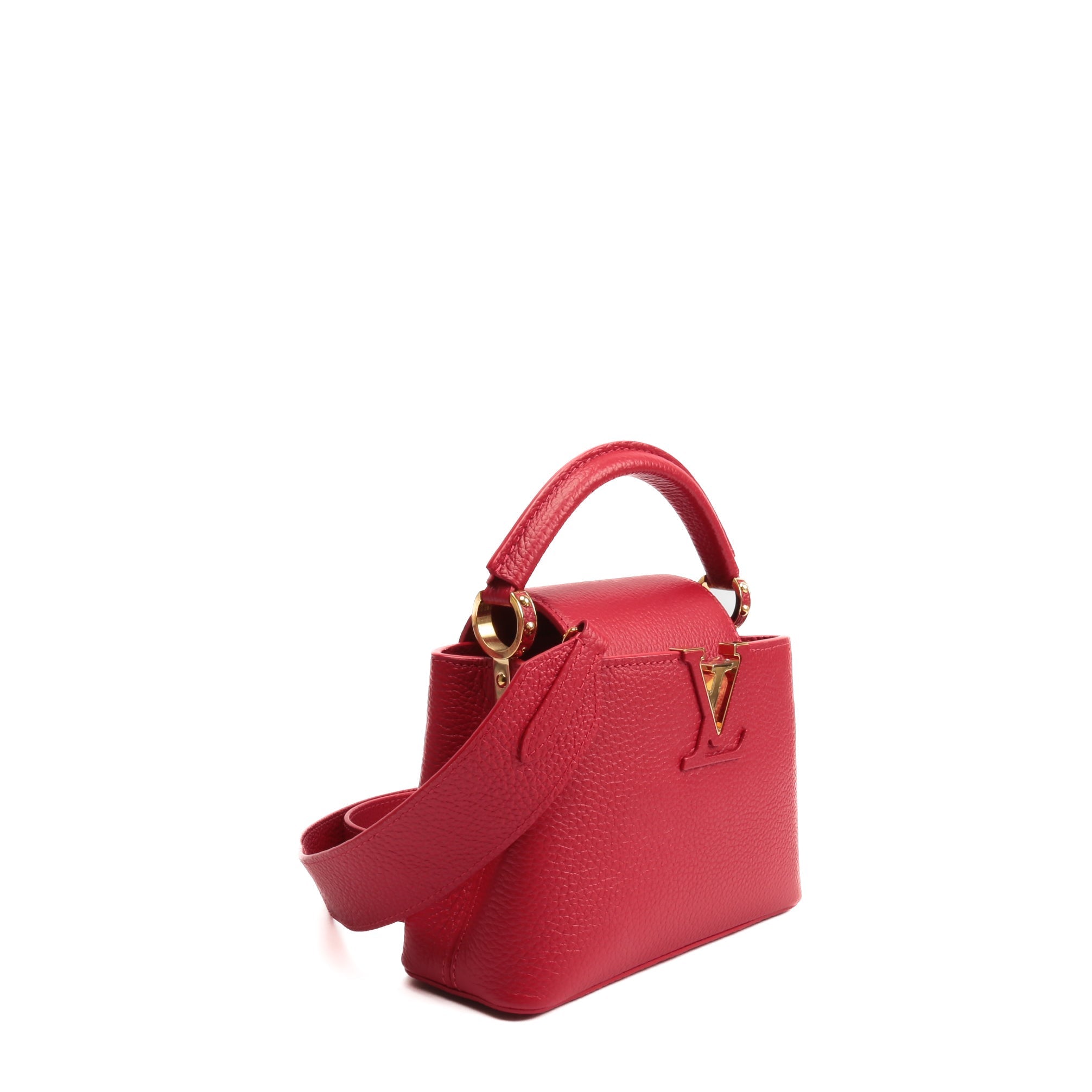 LOUIS VUITTON Mini Capucines Scarlet Taurillon